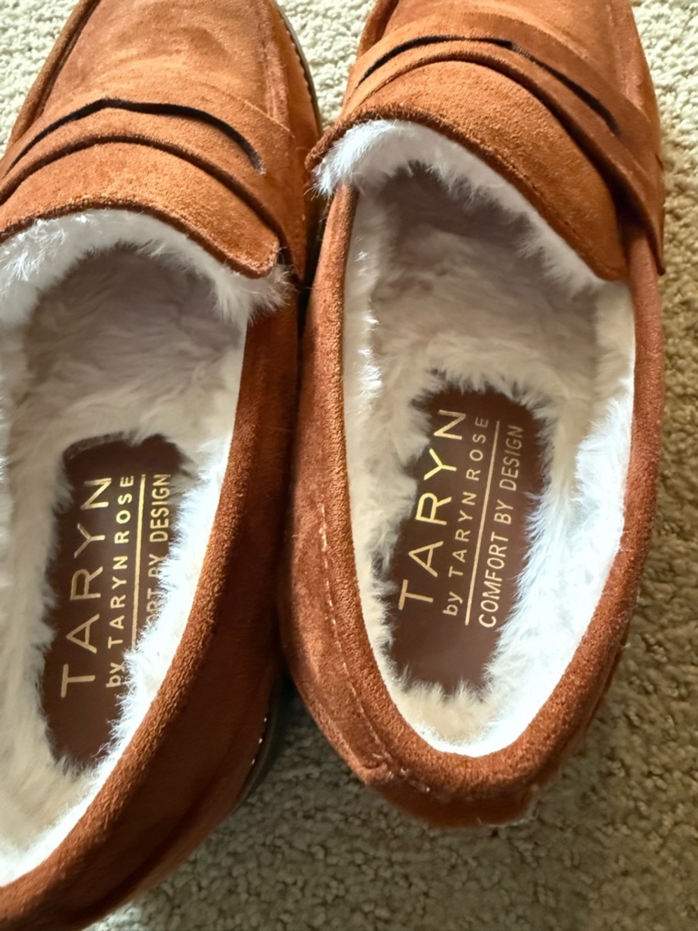 Women’s Suede Slip-On Loafers in Brown - Picture 4 of 5